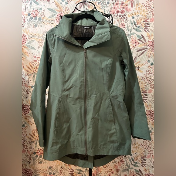 Marmot Jackets & Blazers - Marmot Women's Lea Long Teal Green Jacket Medium Rain Wind Casual Hooded